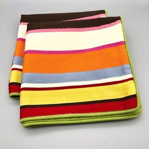 SOLD PB | Colorful Striped Pillow Covers